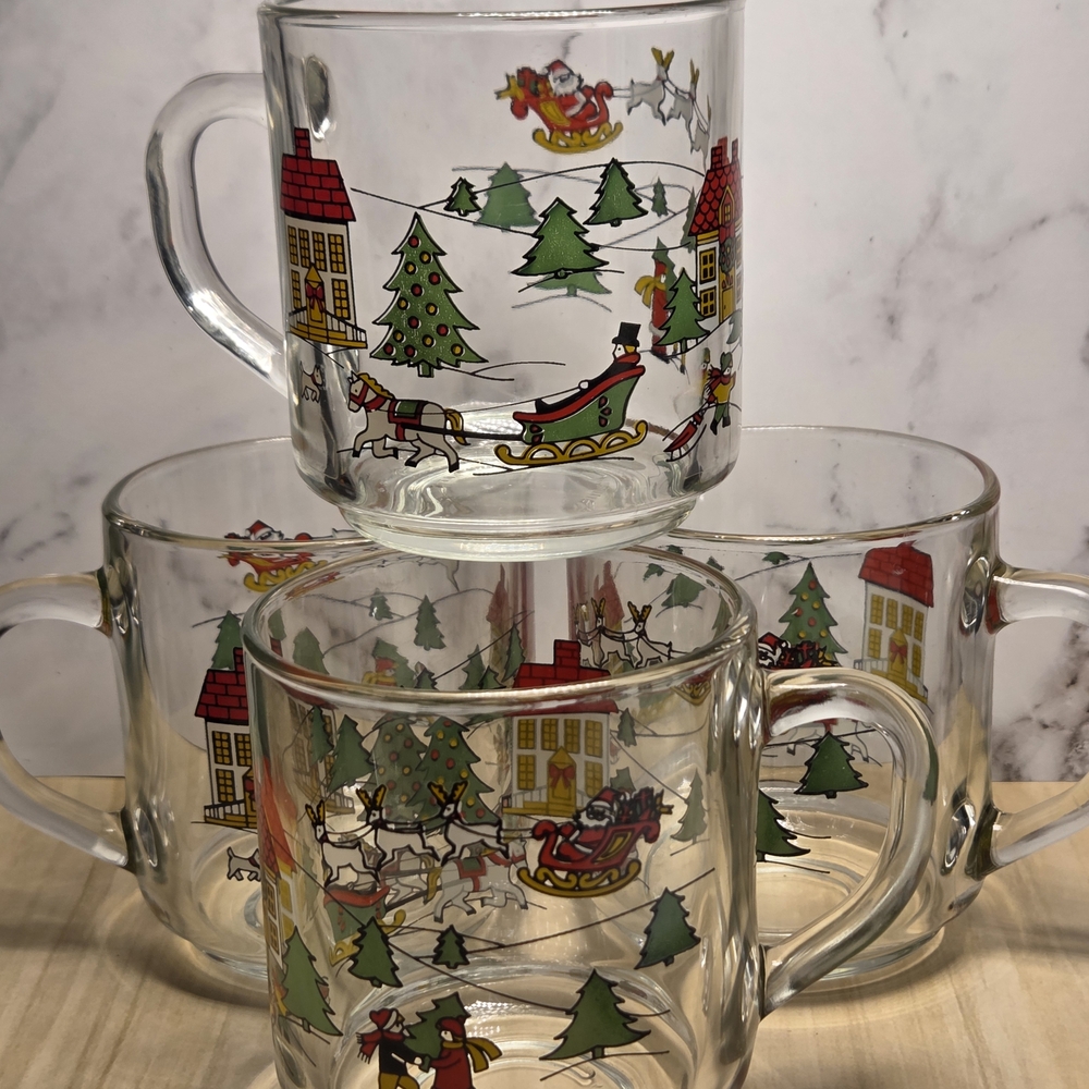 Luminarc The Joy Of Christmas Mugs